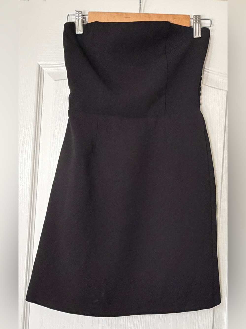 Song of Style by Aimee Song Black Strapless Smocked Mini Dress XS